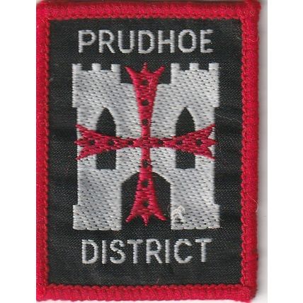 Scout Badge UK - Prudhoe - White Back (BY38)