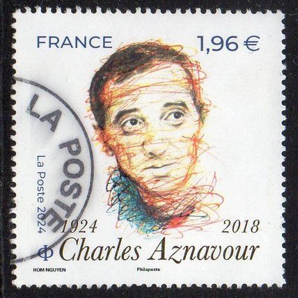 France 2024 Birth Centenary of Charles Aznavour, 1,96€ Used