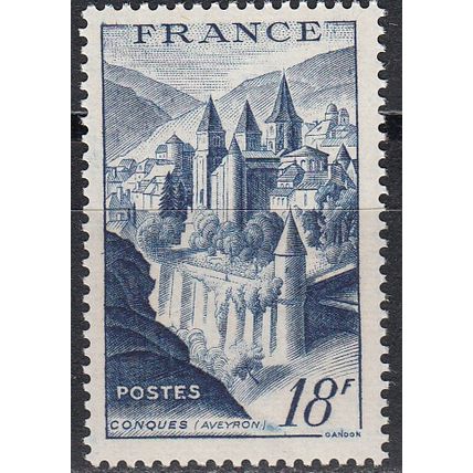 France 1947 Michel 824 Neuf ** Cote (2008) 5.35 € Abbaye de Conques
