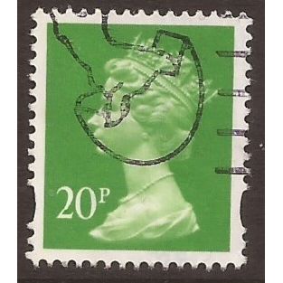 Y1680 - 20p Bright green(Centre Band), Fine Used Stamp. #2