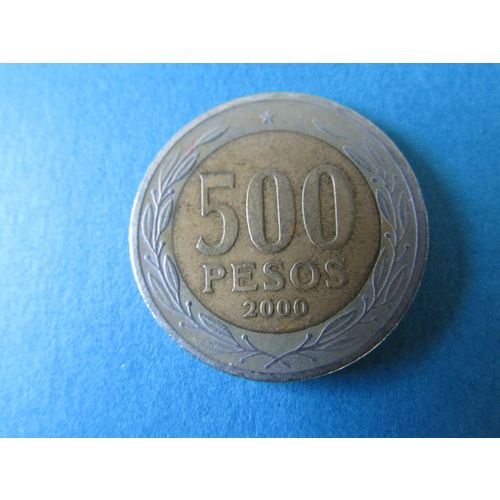 2000 REPUBLICA DE CHILE FIVE HUNDRED PESOS FREE POST. AK
