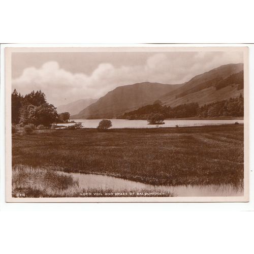 Loch Voil and Braes of Balquhidder Perthshire J B White RP Postcard 4316