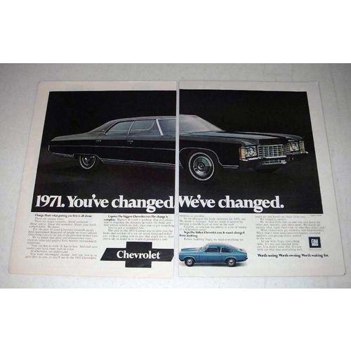 1971 Chevrolet Caprice Sedan Car Ad