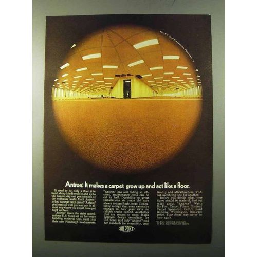 1971 Du Pont Antron Nylon Carpet Ad - Act Like a Floor