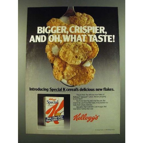 1983 Kellogg's Special K Cereal Ad - Bigger, Crispier, and oh, what taste!