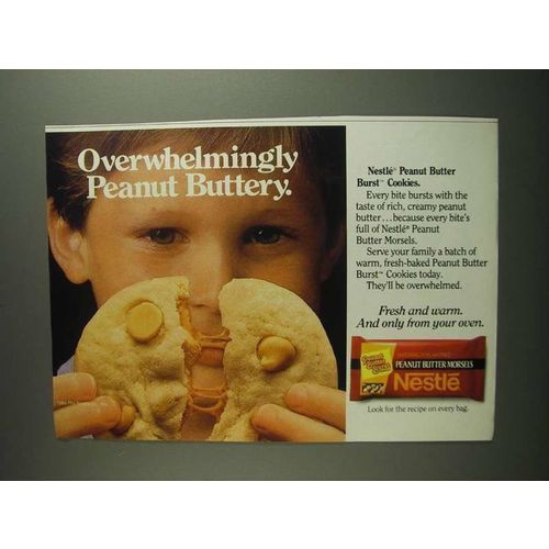 1984 Nestle Peanut Butter Morsels Ad - Overwhelmingly