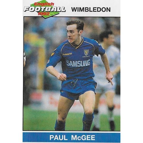 Panini's English Football 1992 Stickers: No.263 - McGee (Paul)