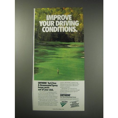 1991 Valent Orthene Ad - Improve your driving conditions