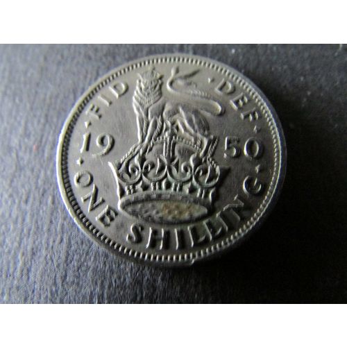 1950 GEORGE V ENGLISH SHIELD ONE SHILLING FREE POST. C