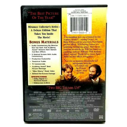 Good Will Hunting Robin Williams 1998 DVD Drama (L46)