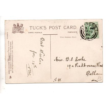 ARTIST DRAWN OILETTE GLAMOUR POSTCARD "GLADYS" BY A.ASTI NO. 2731 # 1906 (2326)