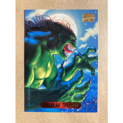 Marvel Masterpieces 1994 Base trading Card # 51 Hulk 2099 (B) Fleer