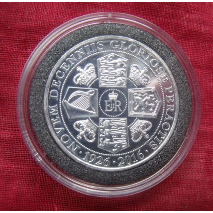2016 HALF CROWN GIBRALTAR COIN 90th Birthday