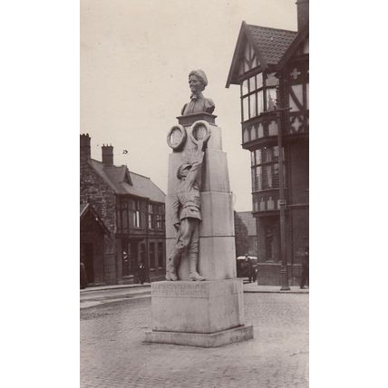 Edith Cavell Memorial Norwich Real Photo RPC Old Postcard