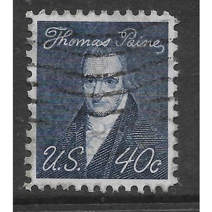 USA 1968 PROMINENT AMERICANS 40c BLACK TOM PAINE SG 1275 FINE USED#