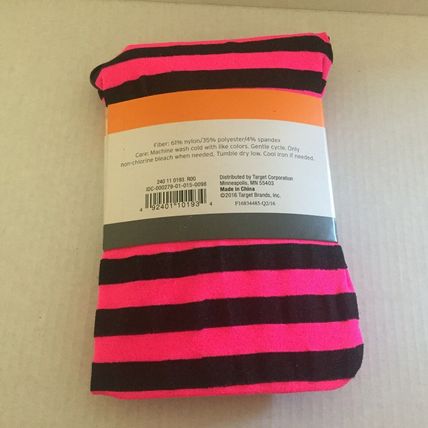 NEW Costume Kids 5+ One Size Fits Most Kids Striped Leggings