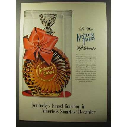 1953 Kentucky Tavern Bourbon Ad - The new Kentucky Tavern Gift Decanter