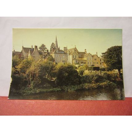 CHURCH & VICARAGE, CHIPPENHAM WILTSHIRE unused postcard Colourmaster #