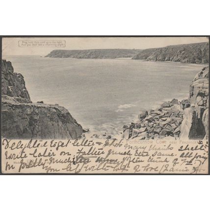 Hold To Light - Porthcurnow Cove, Cornwall, 1904 - Hagelberg Postcard