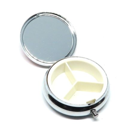 Gold Stars on a Glitter Background Pill Box - 1.5 CM Storage Gift