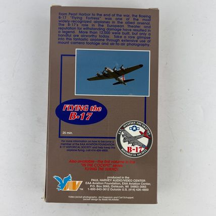 EAA Flying the B-17 The Triumph of the Flying Fortress VHS Video Tape