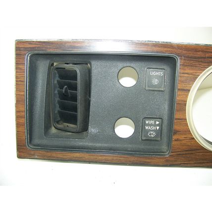 1976 CHRYSLER CORDOBA A/C INSTRUMENT CLUSTER SURROUND & LOWER DASH PLASTIC OEM