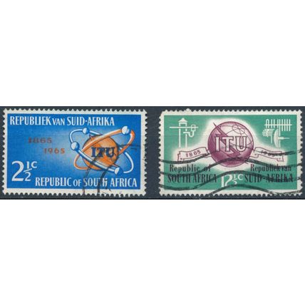 ITU Centenary - South Africa 1965 - F H - SG 258/9 (C)