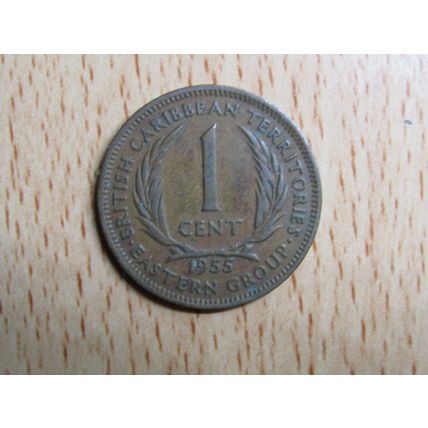 Eastern Caribbean Territories 1955 1 Cent Coin