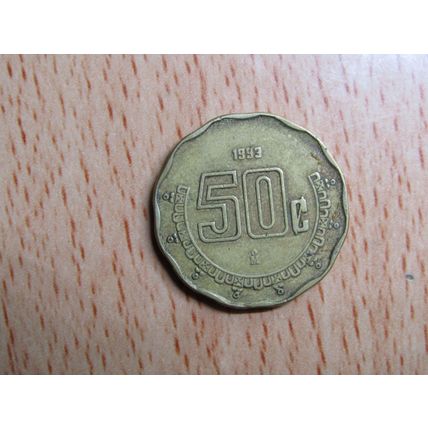 Mexico 1993 50 Centavos Coin