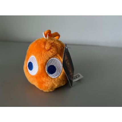 PAC MAN CLYDE ORANGE GHOST PLUSH BAG CLIP