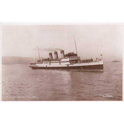 B332 T.S.S. SAINT COLUMBA SHIPPING POSTCARD