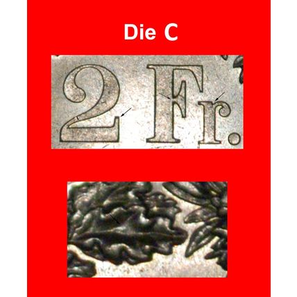 ⰆWITHOUT STAR (1860-2025):SWITZERLAND★2 FRANCS 1976★DISCOVERY COIN★UNC★LOW START