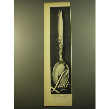 1961 Lunt Summer Song Silverware Advertisement