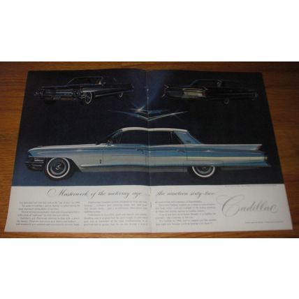 1962 Cadillac Car Ad - Fleetwood Sixty Special; Sixty-Two Sedan