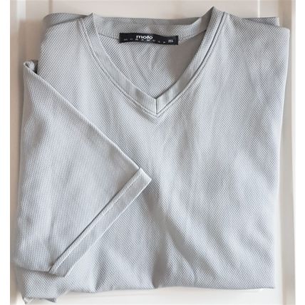 2x Lot Mens Topshop MOTO Menswear Dark Blue & Grey TOP T-Shirt Size M UK