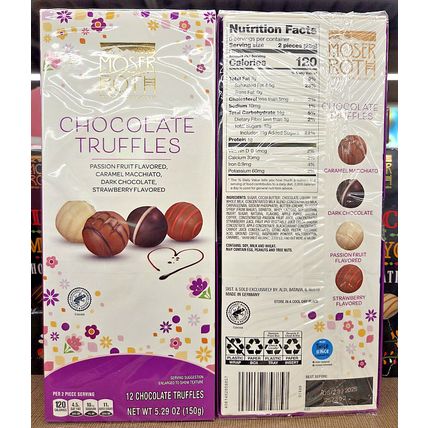Moser Roth Private Chocolatiers Spring Chocolate Truffles 5.29oz 150g (2 Boxes)