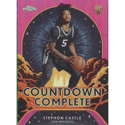2025 TOPPS STADIUM CLUB STEPHON CASTLE RC EMERALD #122 & COUNTDOWN PINK #CC-13