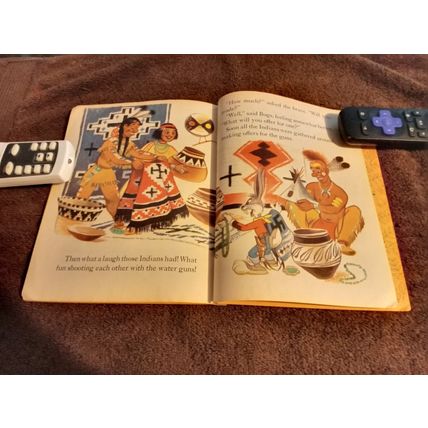 Little Golden Book Bugs Bunny And The Indians By Annie North Bedford VG 4.0 1951