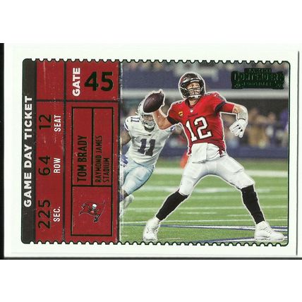 TOM BRADY 2022 Contenders Game Day Ticket Emerald $10 Tampa Bay Buccaneers