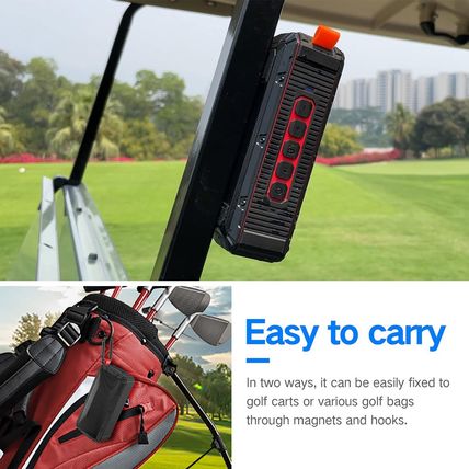 Pro Portable Magnetic Bluetooth Golf Speaker Wireless Waterproof Ipx6/Shockproof