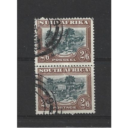 SouthAfrica.SG122 2s 6d Ox-Wagon Pair.Fine Used.Aug25a