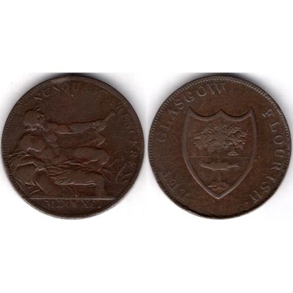 Great Britain. Glasgow Halfpenny 1791. dy21213