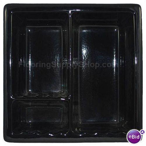Recessed Shampoo - Soap Porcelain Black Glossy
