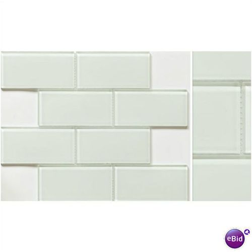 Glass Tile Brick Blocco Crystal Ice 3 x 6