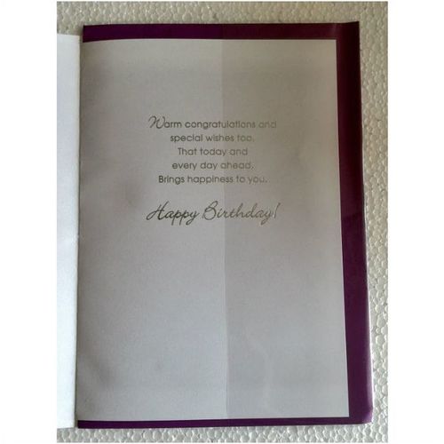 18th birthday card - HAPPY 18th BIRTHDAY - 25cm x 15cm