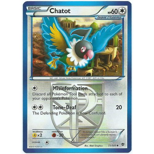 Pokemon Black & White Plasma Blast - #77/101 - Chatot