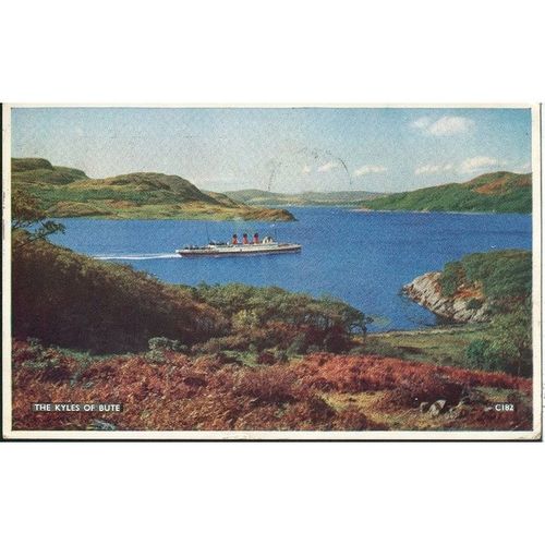 Vintage Scotland PC 1962 - The Kyles Of Bute, Argyllshire - C182