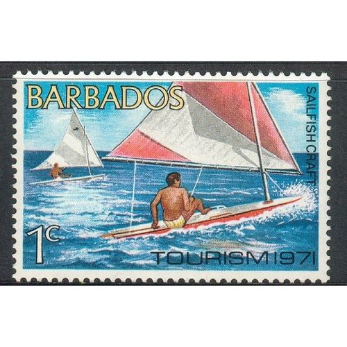 Barbados 1971 - SG429 - 1c multi - Sailboat Dinghy - MNH