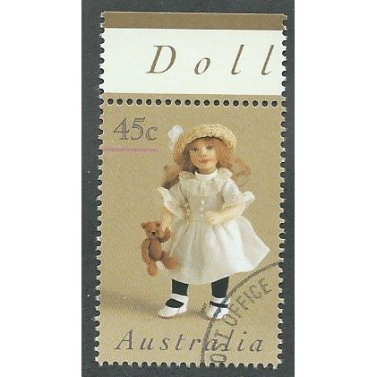 AUS 1997 45c 'DOLLS AND TEDDY BEARS' FINE USED (EBID38-578)