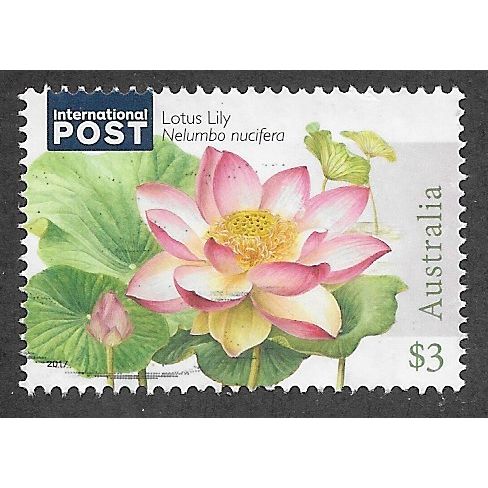 AUS 2017 $3.00 'WATER LILLIES' FINE USED (EBID61-479)